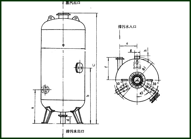 連續(xù)排污擴容器,連續(xù)排污膨脹器-鍋爐輔機-電力設備