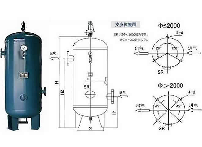 儲氣罐,空壓機(jī)儲氣罐